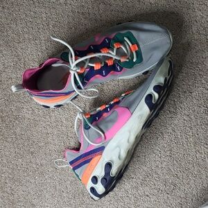 Nike Women's Athletic Shoes Gray Pink Orange Blue